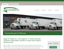 Tablet Screenshot of eagle-freight.com